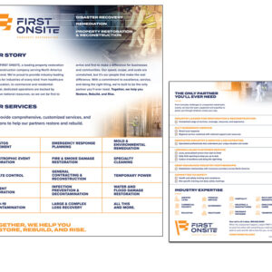 First Onsite Healthcare Services Flyer